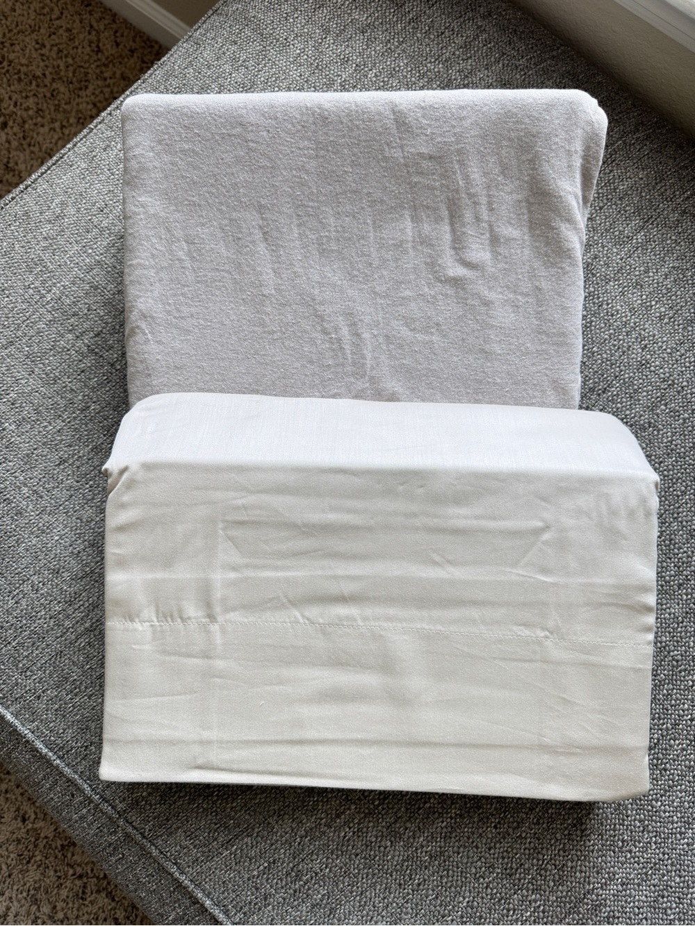 2 King Flat Sheets Bundle NEW Cotton Bamboo & Soft Jersey Knit Neutral Bedding
